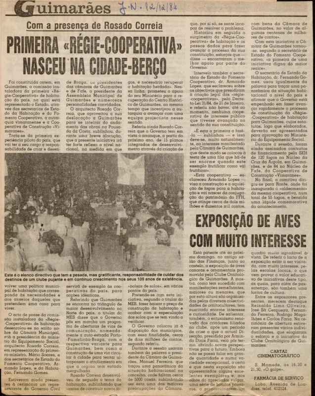 Jornal de Notícias -12/12/1984