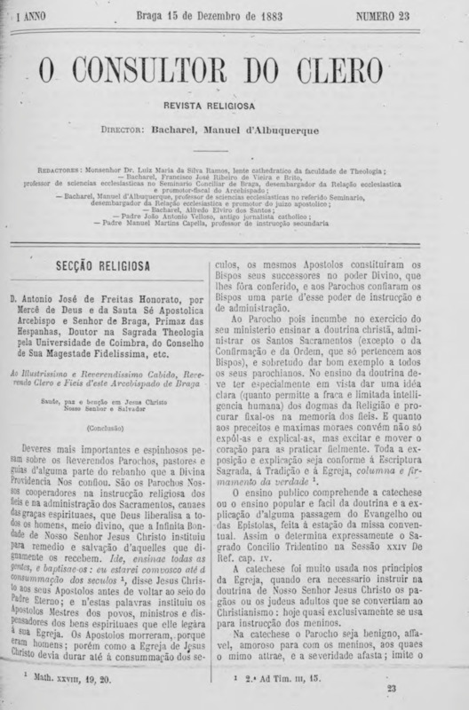Consultor do Clero (O)