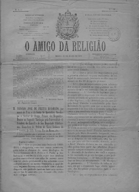 Amigo da Religião (O)