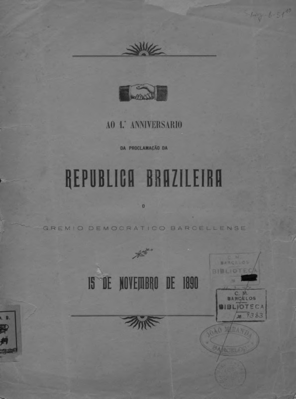 1.º Aniversário da Proclamação da Republica Brazileira (Ao)