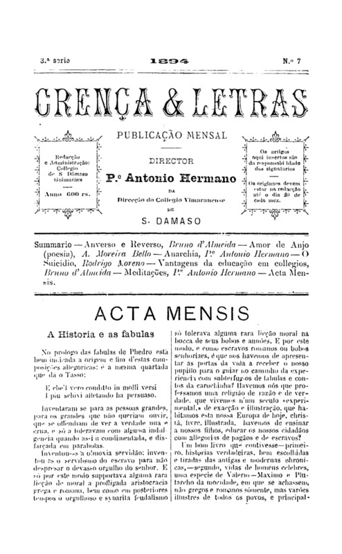Crença e Letras