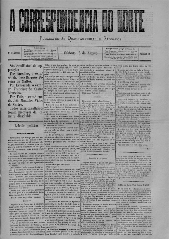 Correspndência do Norte (A)
