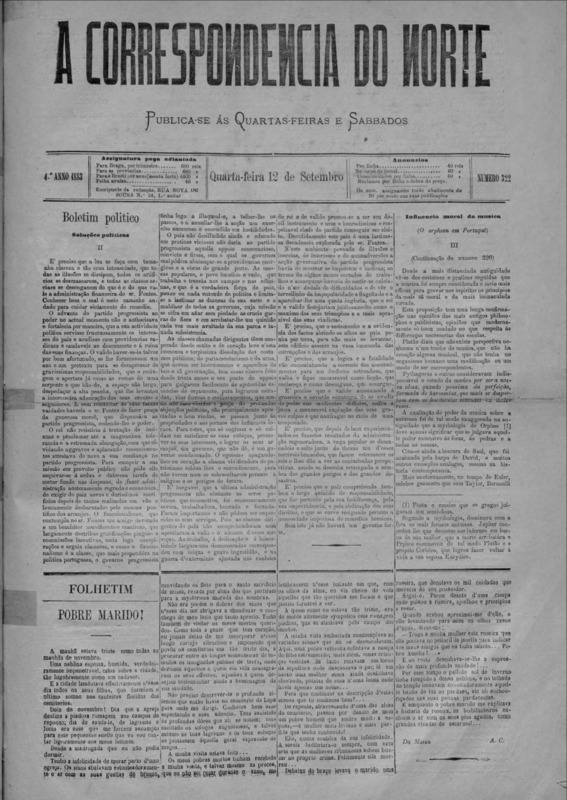 Correspndência do Norte (A)
