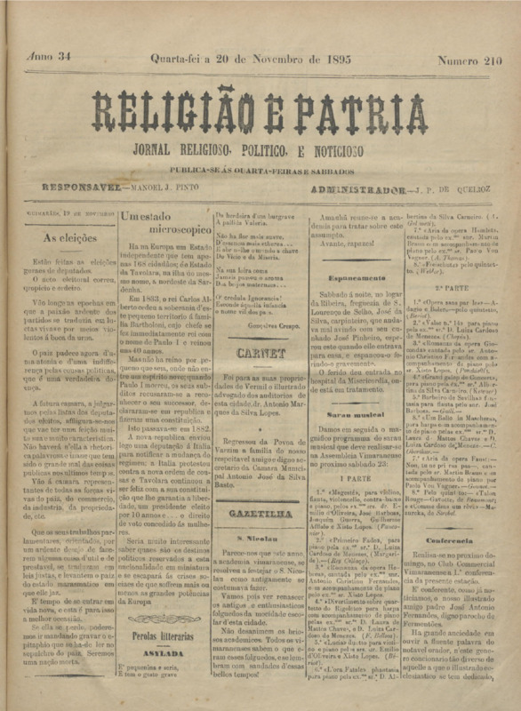 Religião e Pátria