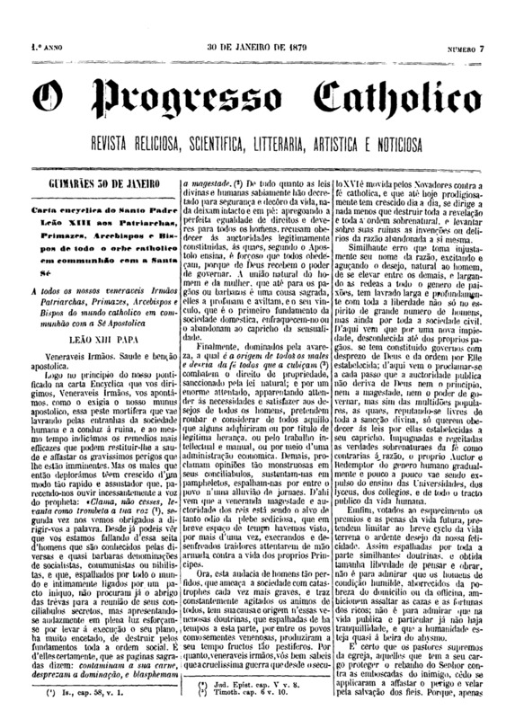 O Progresso Católico