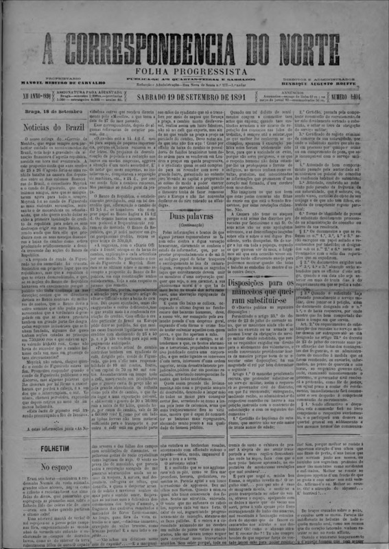Correspndência do Norte (A)