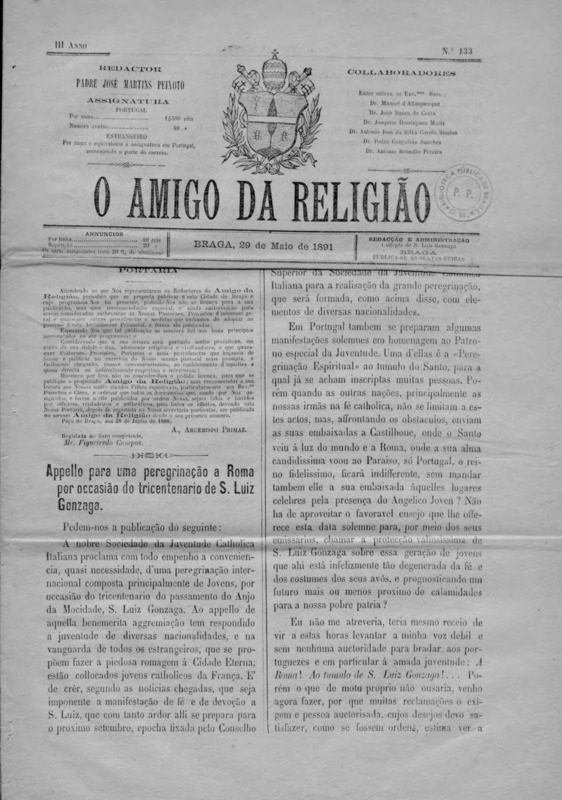 Amigo da Religião (O)