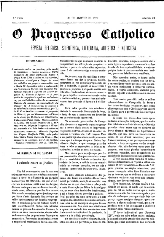 O Progresso Católico