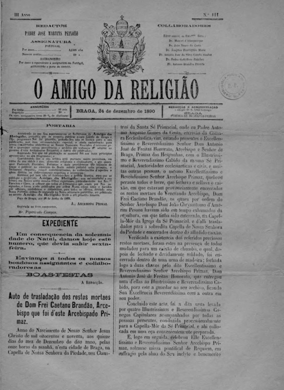 Amigo da Religião (O)