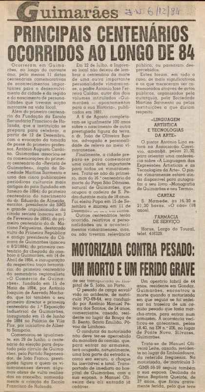 Jornal de Notícias -06/12/1984