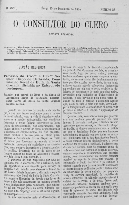 Consultor do Clero (O)