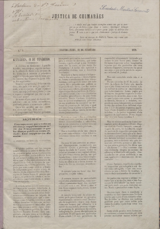 Justiça de Guimarães (1872)