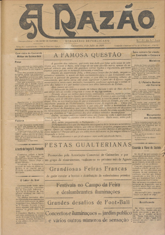 Razão (A)