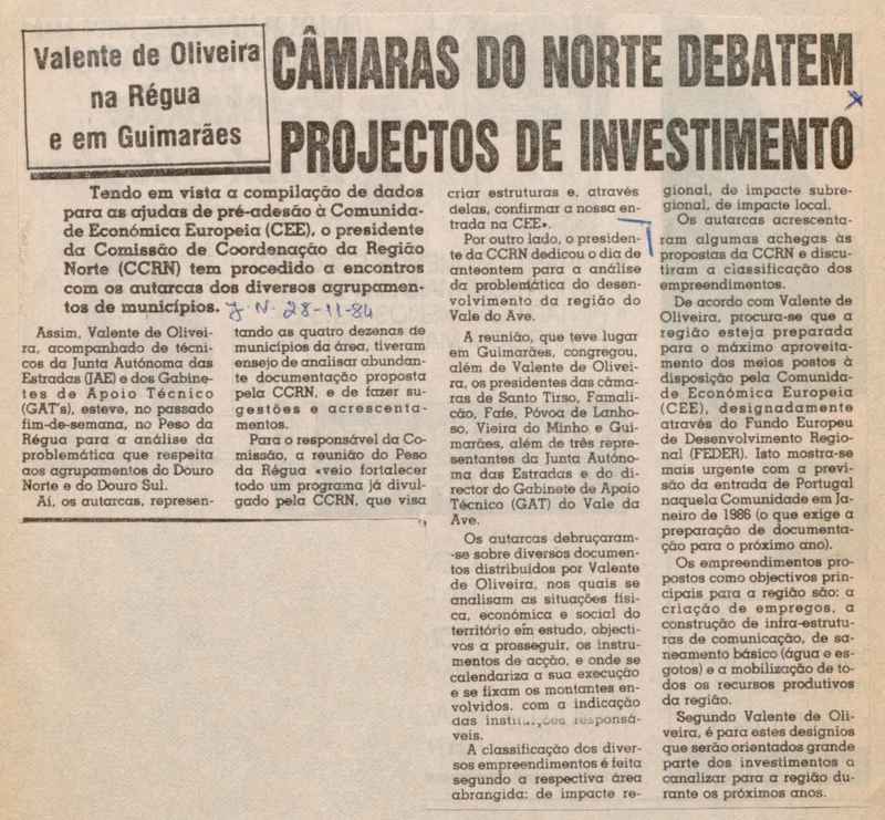 Jornal de Notícias -28/11/1984