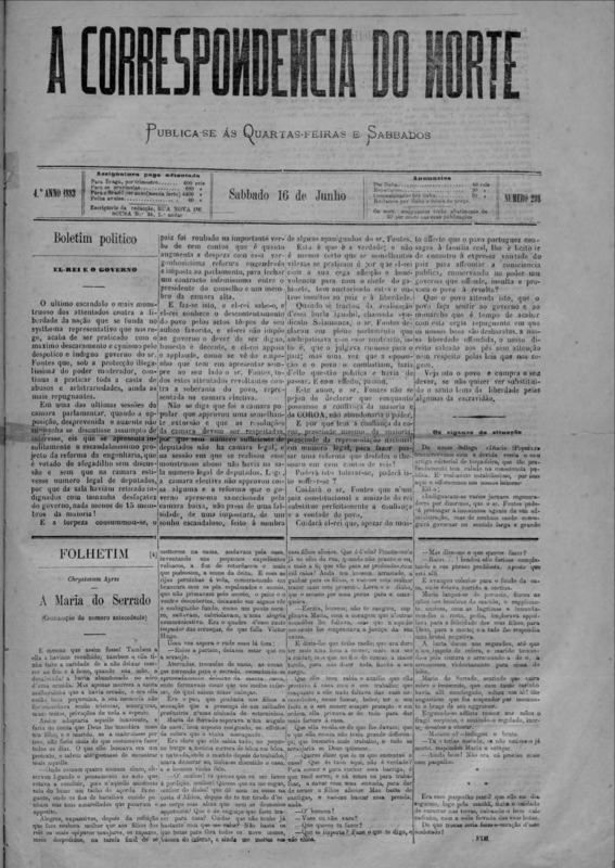 Correspndência do Norte (A)