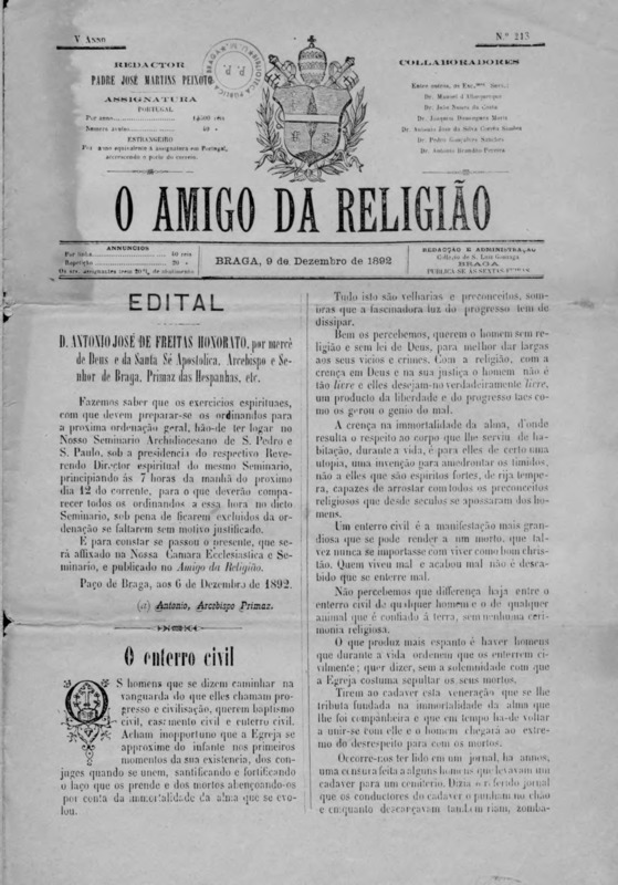 Amigo da Religião (O)