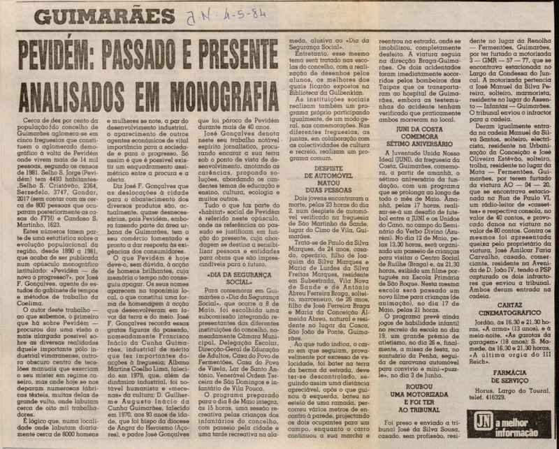 Jornal de Notícias -04/05/1984