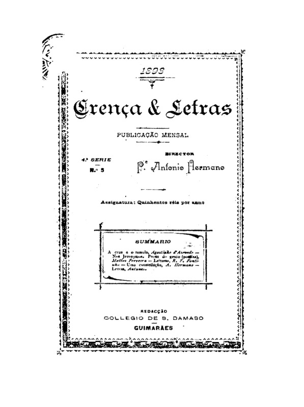 Crença e Letras