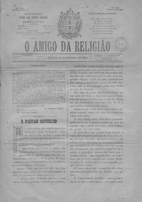 Amigo da Religião (O)