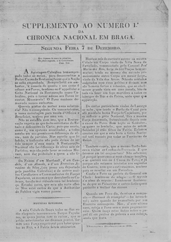 Chronica Nacional em Braga