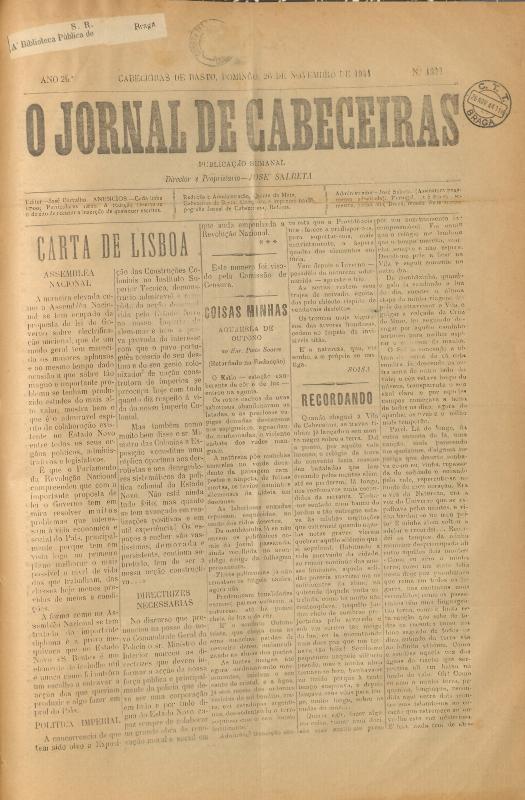 Jornal de Cabeceiras (O)