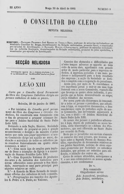 Consultor do Clero (O)