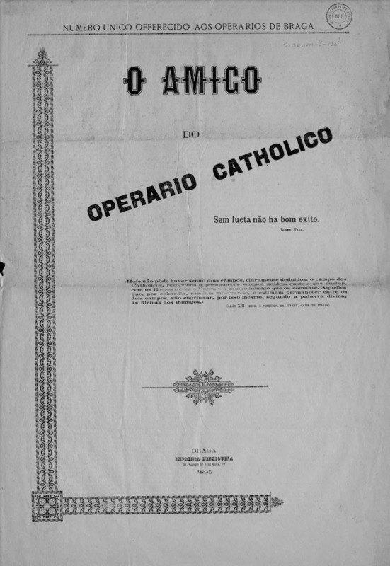 Amigo do Operario Catholico (O)