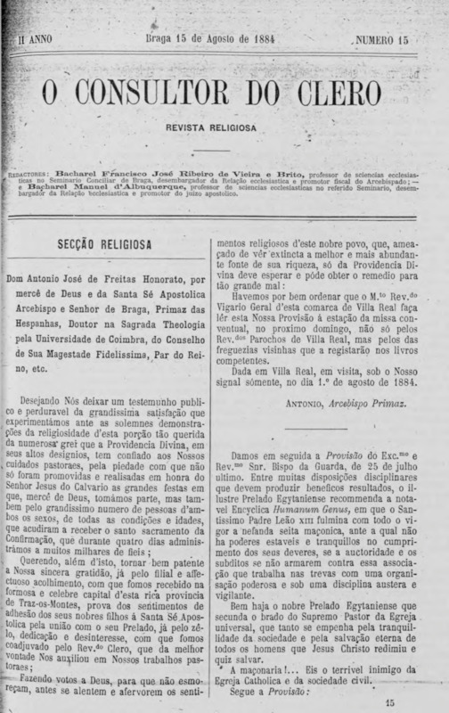 Consultor do Clero (O)