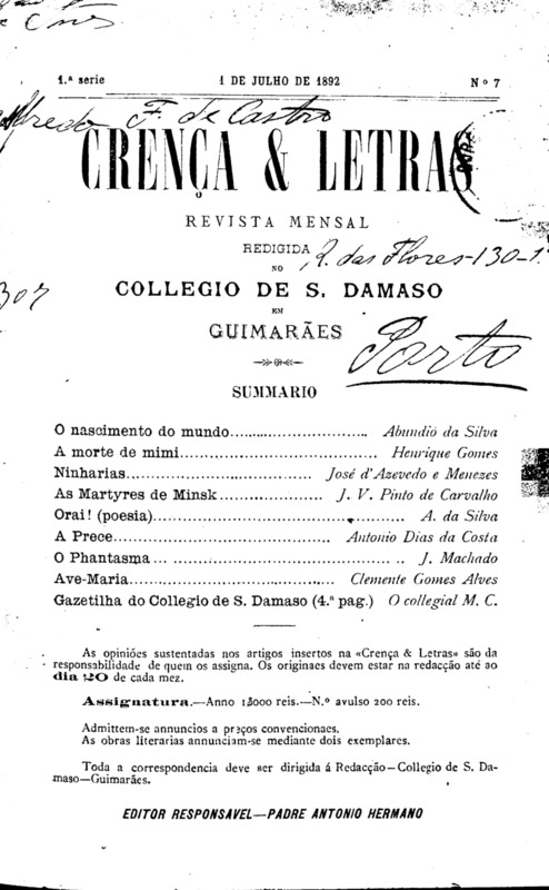 Crença e Letras