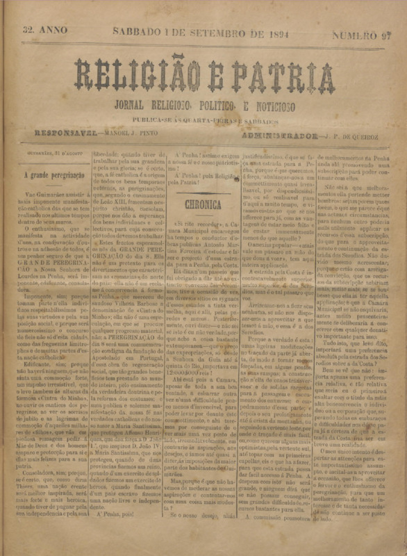 Religião e Pátria