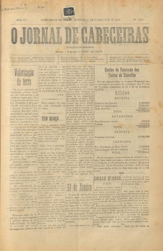 Jornal de Cabeceiras (O)