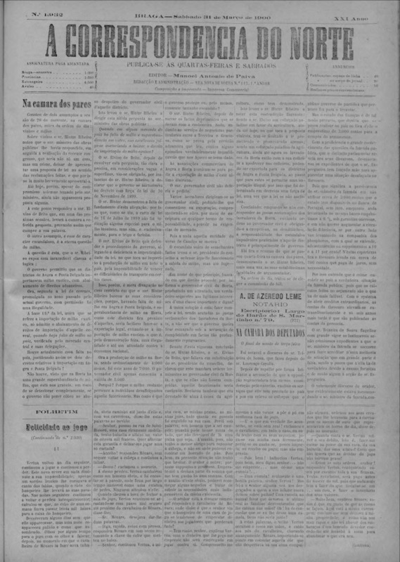 Correspndência do Norte (A)
