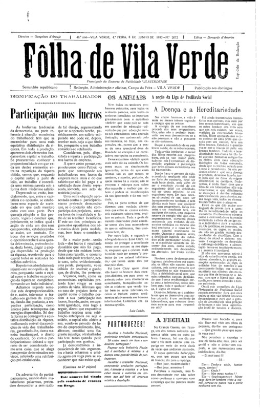 Folha de Vila Verde (A)