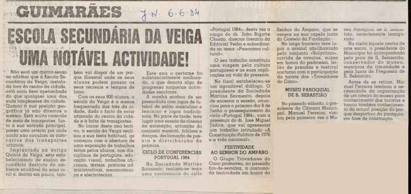 Jornal de Notícias -06/06/1984